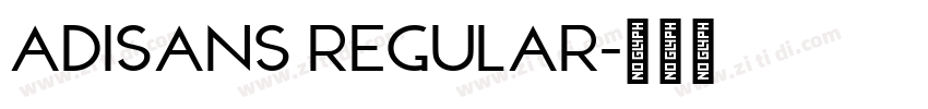 AdiSans Regular字体转换